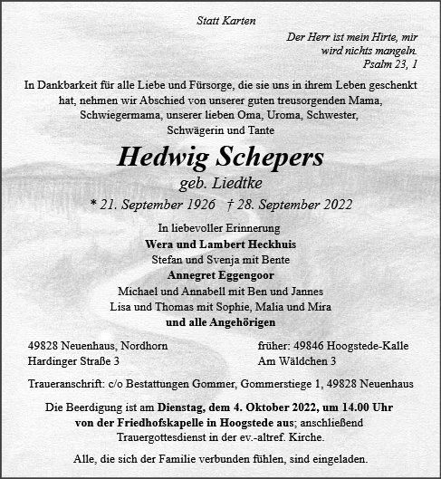 Hedwig Schepers