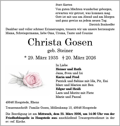 Christa Gosen