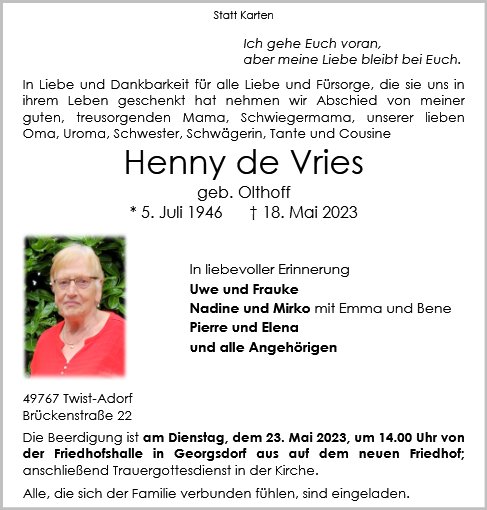 Henny de Vries