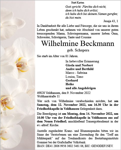Wilhelmine Beckmann