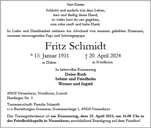Fritz Schmidt