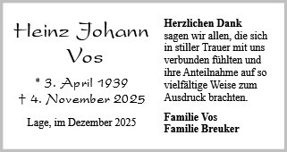 Heinz Johann Vos