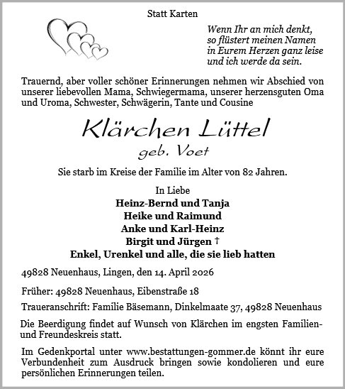 Klärchen Lüttel