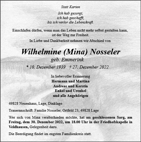 Wilhelmine Nosseler
