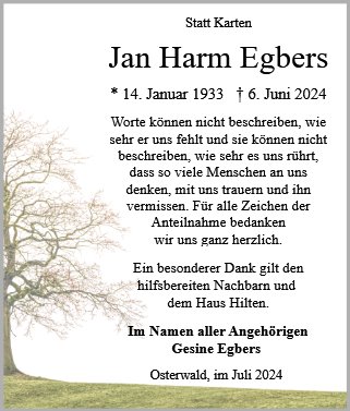 Jan Harm Egbers