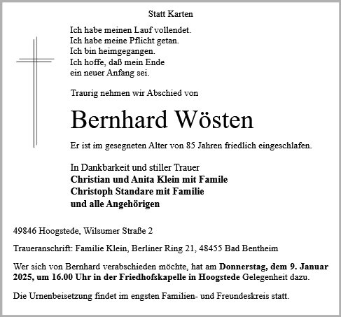 Bernhard Wösten