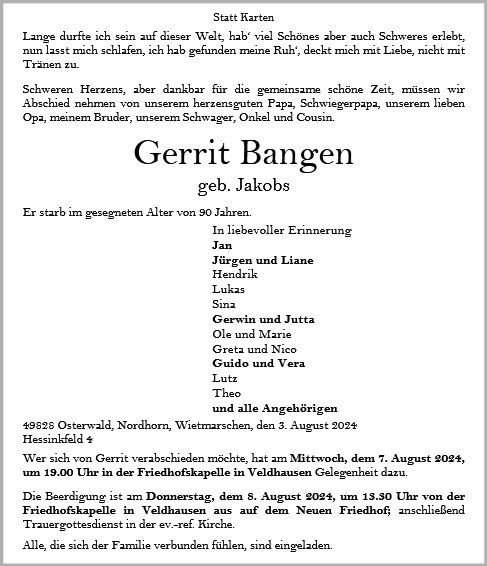 Gerrit Bangen