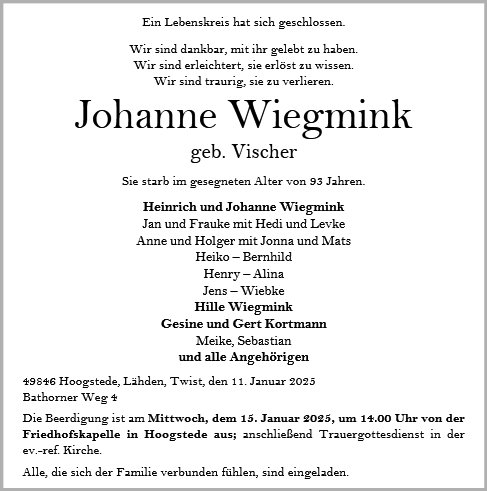 Johanne Wiegmink