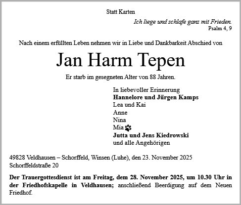 Jan Harm Tepen