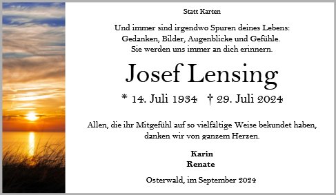 Josef Lensing