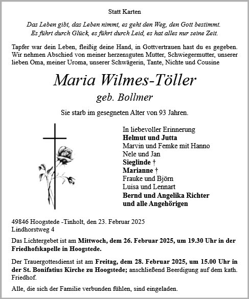 Maria Wilmes-Töller