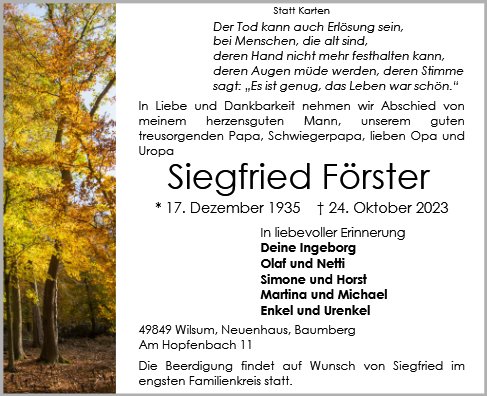Siegfried Förster