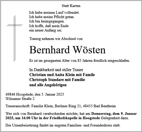 Bernhard Wösten