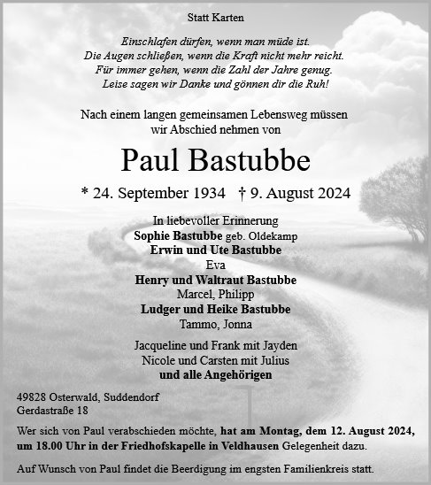 Paul Bastubbe