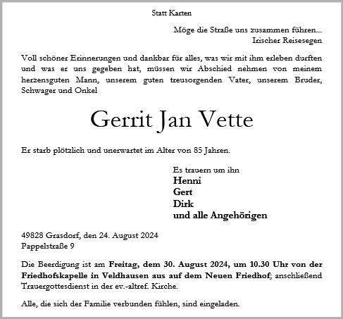 Gerrit Jan Vette