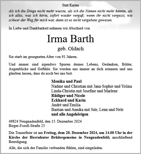 Irma Barth