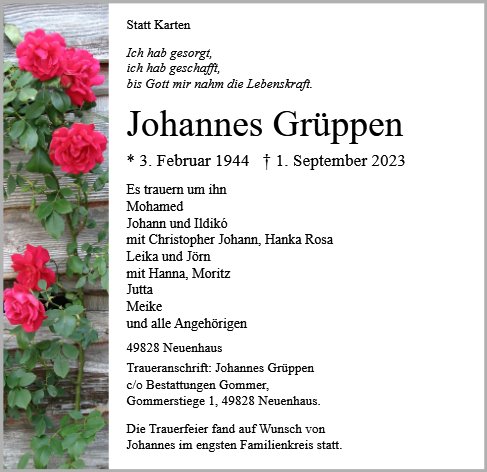 Johannes Grüppen
