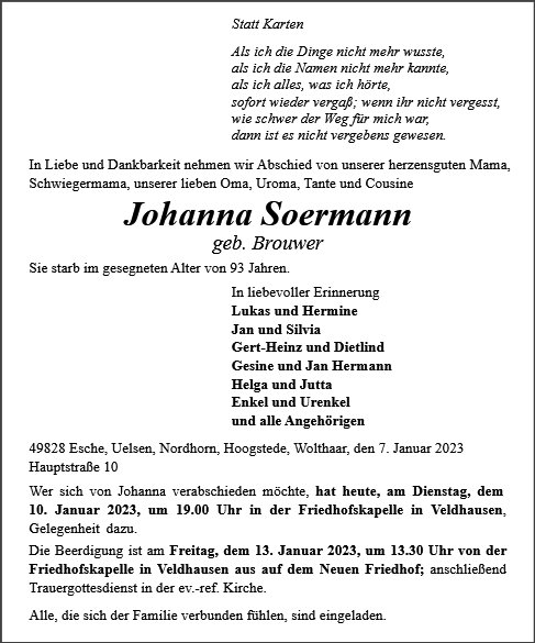 Johanna Soermann