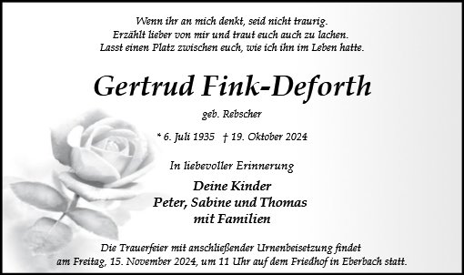 Gertrud Fink-Deforth