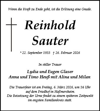 Reinhold Sauter