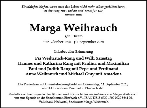 Margarete Weihrauch