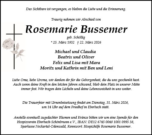 Rosemarie Bussemer