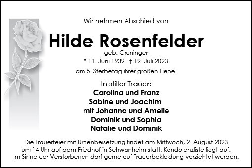 Hilde Rosenfelder