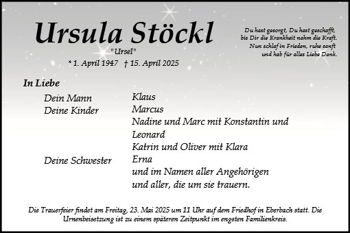 Ursula Stöckl