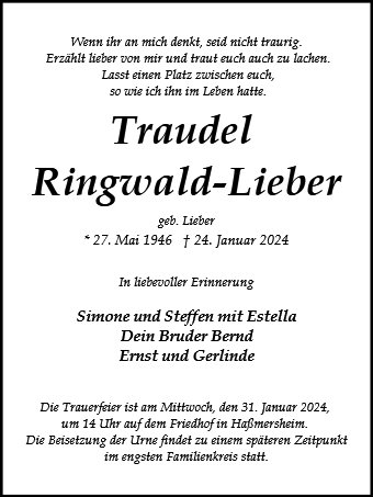 Traudel Ringwald-Lieber