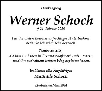 Werner Schoch