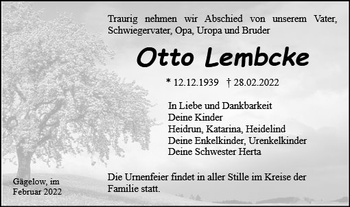 Otto Lembcke