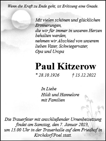 Paul Kitzerow