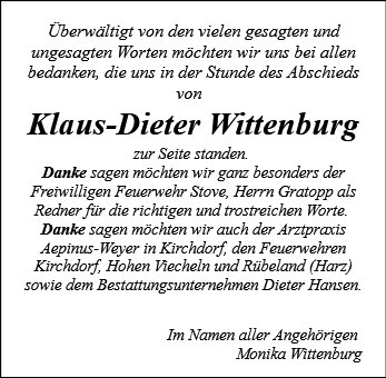 Klaus-Dieter Wittenburg