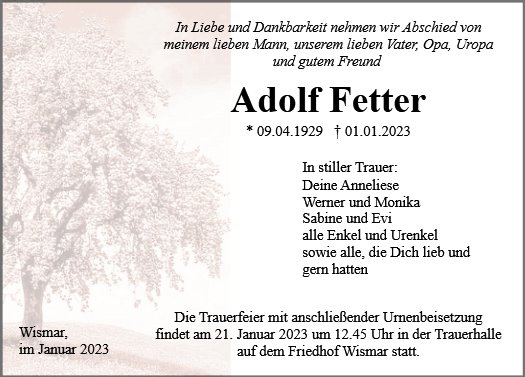 Adolf Fetter