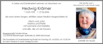 Hedwig Krämer