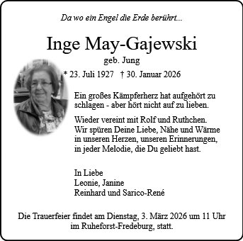 Inge May-Gajewski