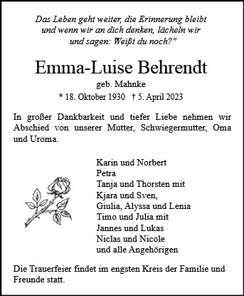 Emma-Luise Behrendt