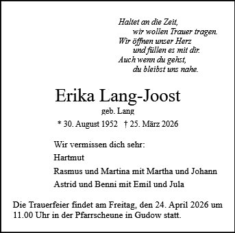 Erika Lang-Joost