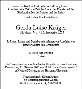 Gerda Luise Krüger