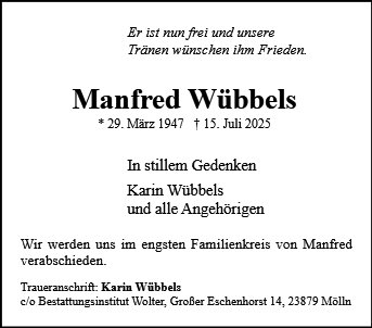 Manfred Wübbels