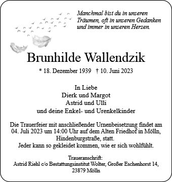 Brunhilde Wallendzik