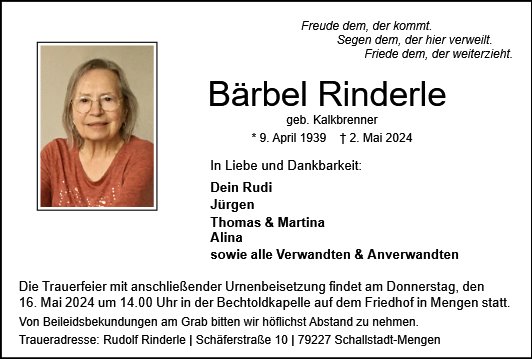 Bärbel Rinderle