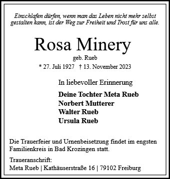 Rosa Minery 
