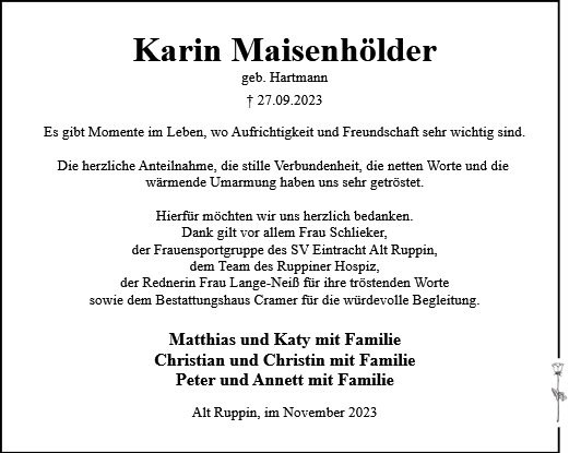 Karin Maisenhölder