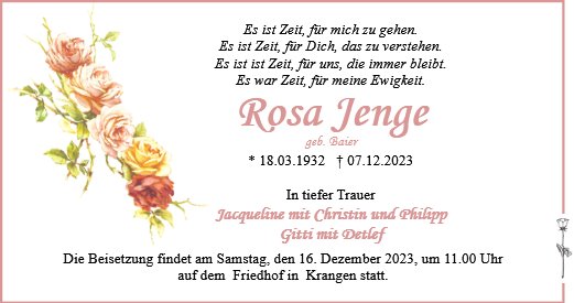 Rosa Jenge