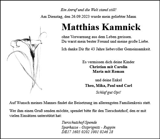 Matthias Kamnick