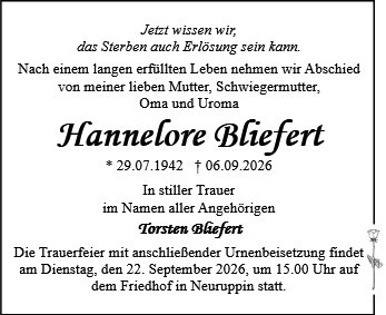 Hannelore Bliefert