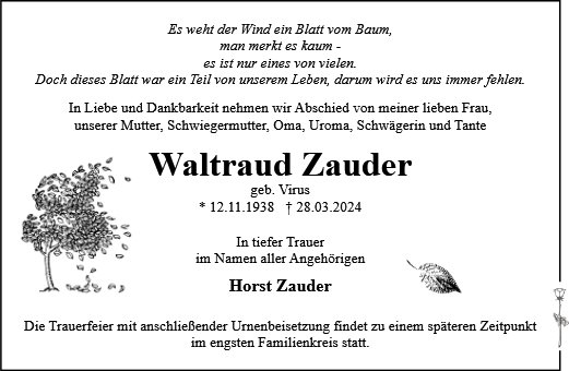 Waltraud Zauder