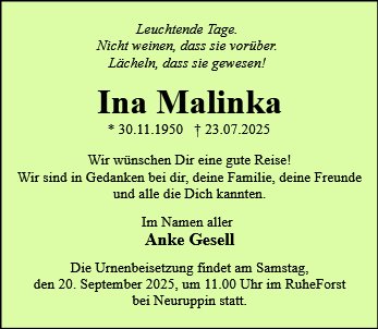 Ina Malinka