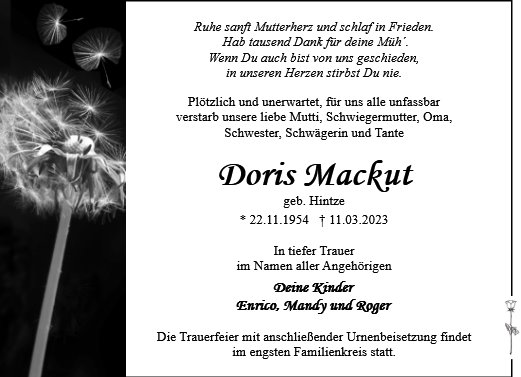 Doris Mackut